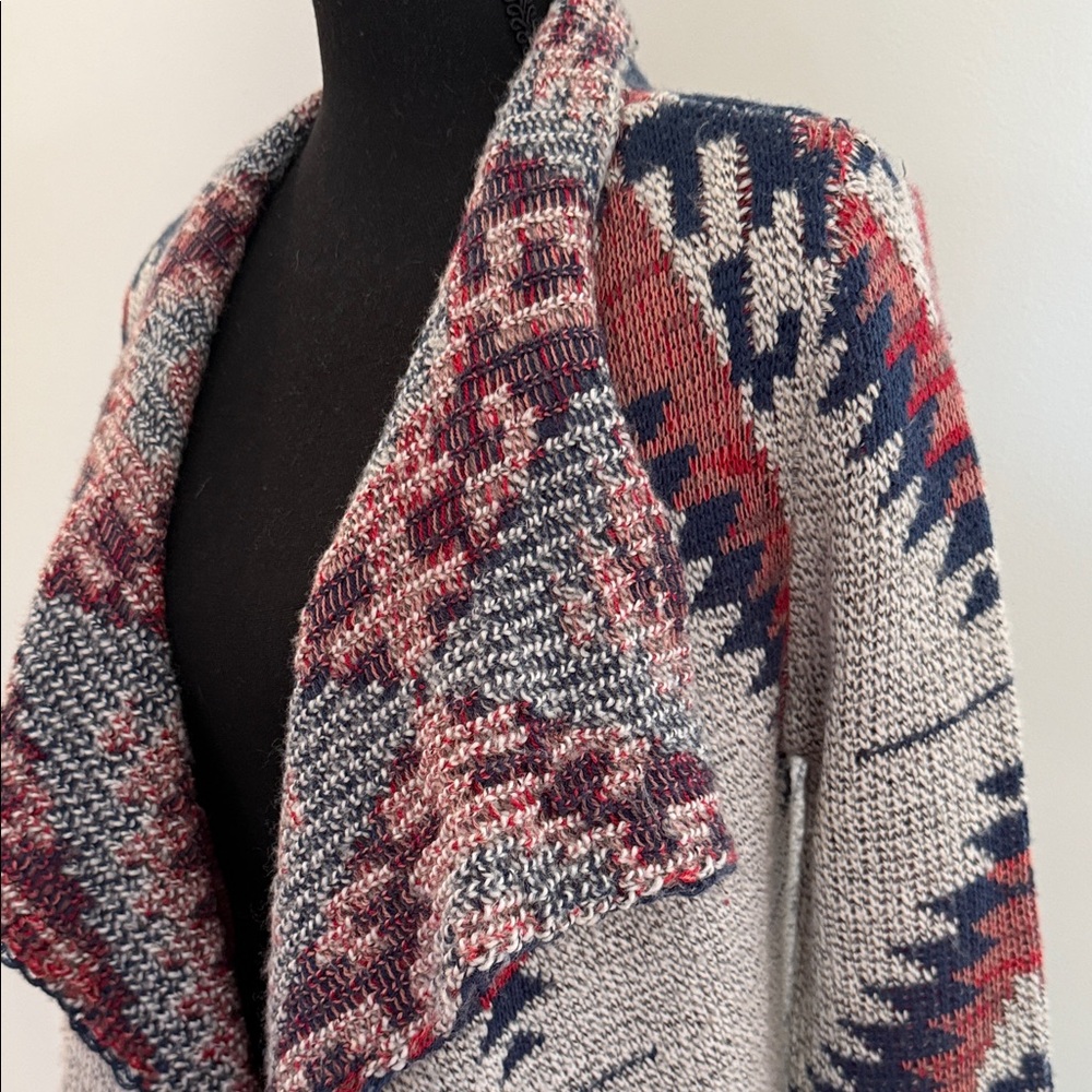 RD Style Multicolor Aztec Open Cardigan - Picture 2 of 9